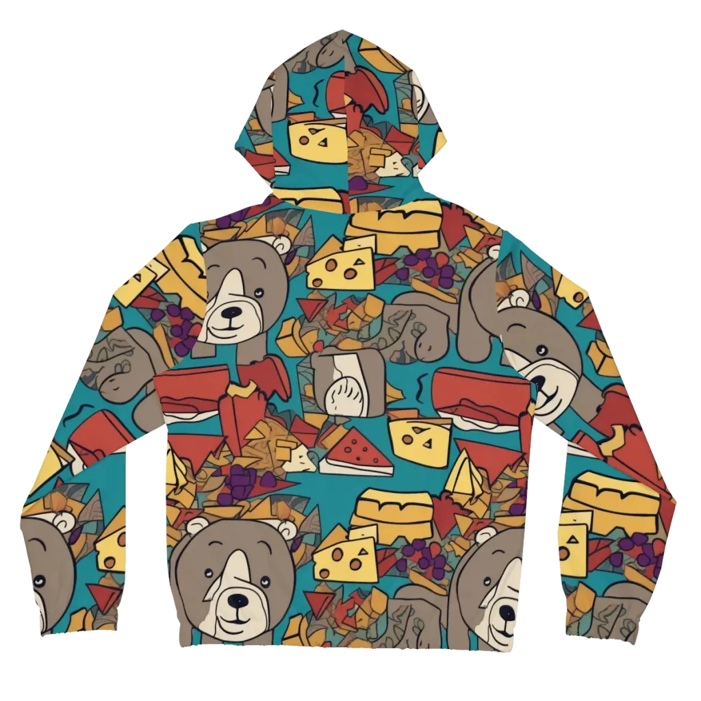 Picnic Pals on Women's Full-Zip Hoodie — Back