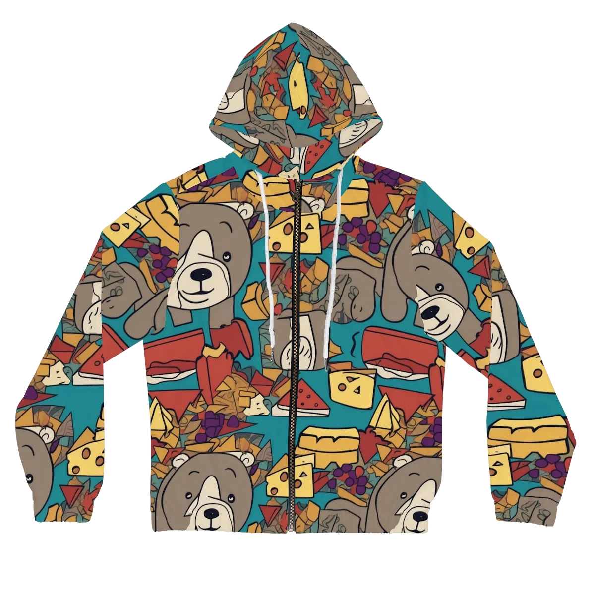 Picnic Pals on Women's Full-Zip Hoodie — Front