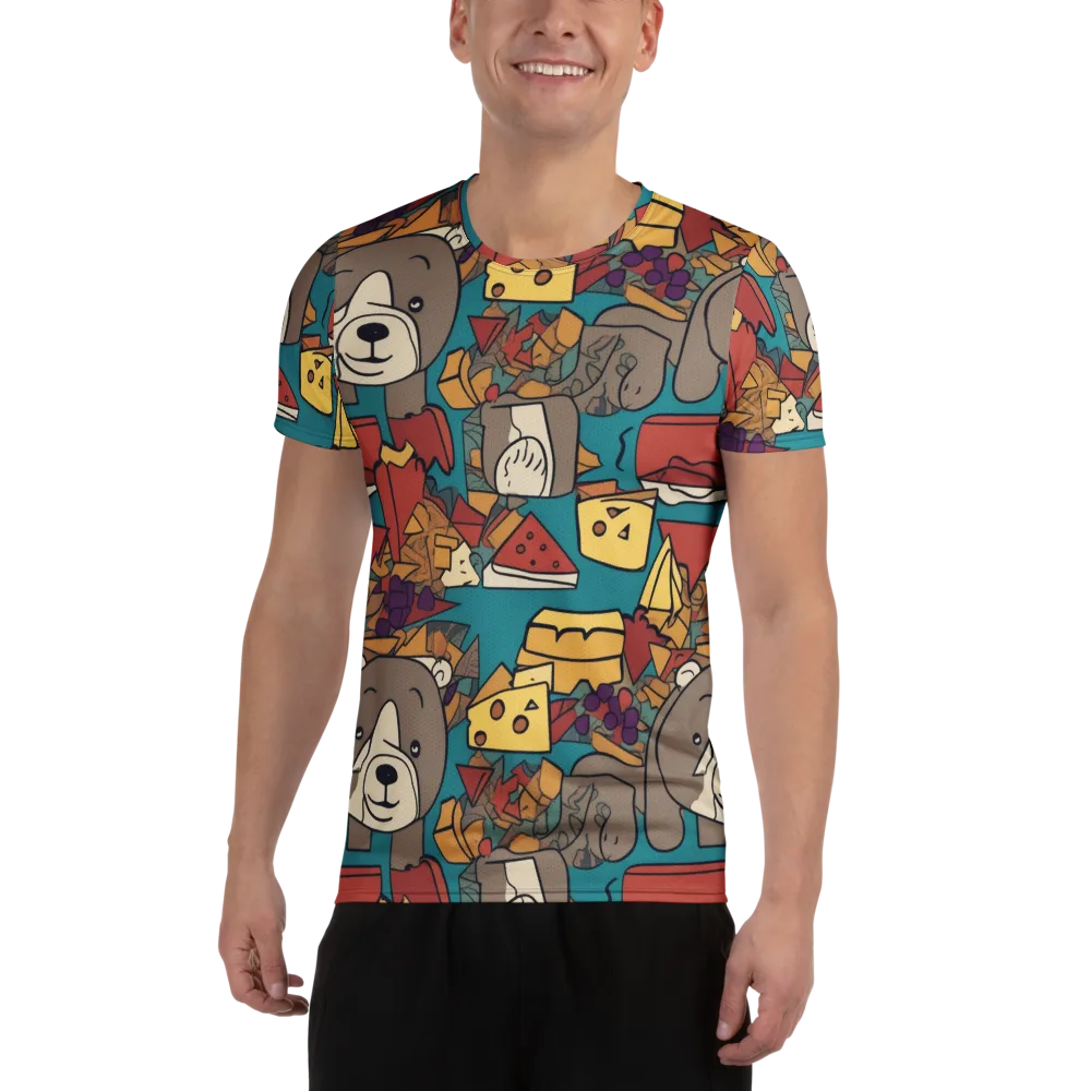 Picnic Pals on Men's Athletic T-Shirt — Front