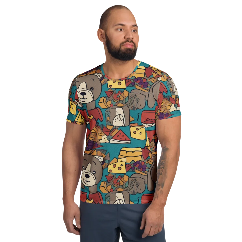 Picnic Pals on Men's Athletic T-Shirt — Front