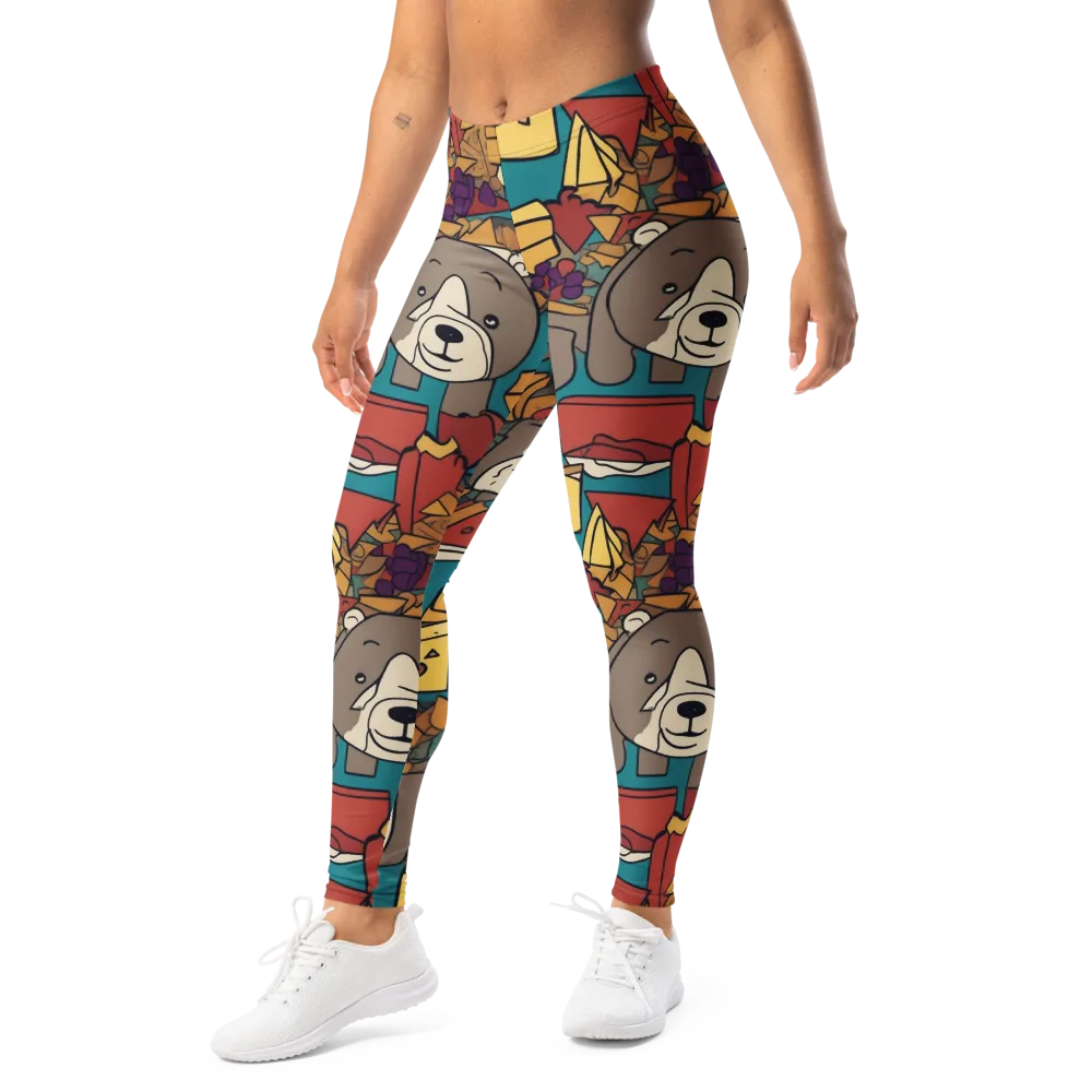 Picnic Pals on Leggings — Left Front