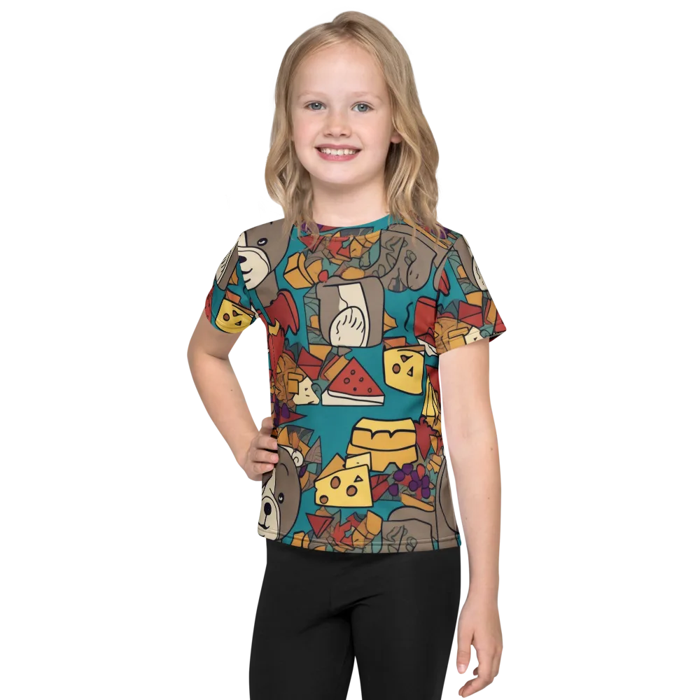 Picnic Pals on Kids Crew Neck T-Shirt — Front