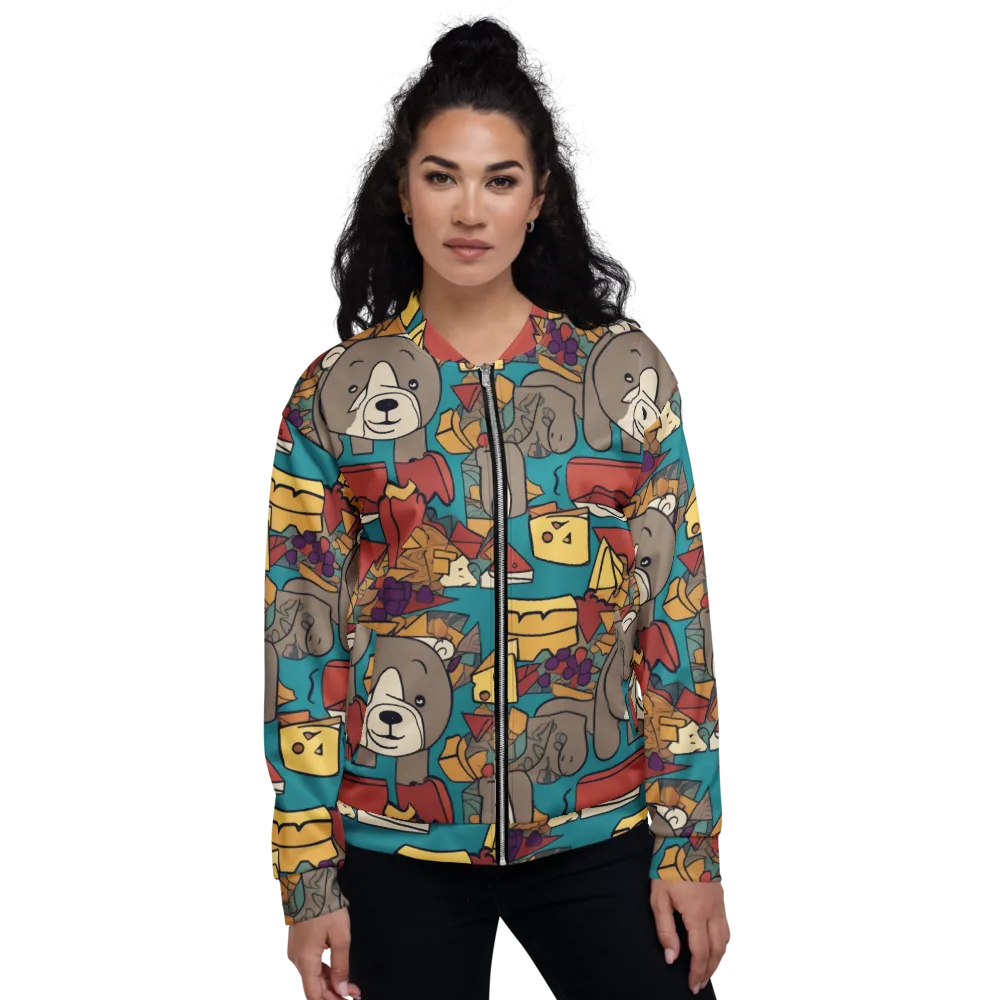 Picnic Pals on Bomber Jacket — Front