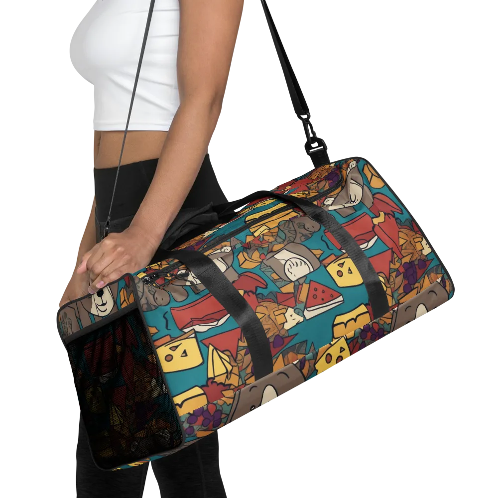 Picnic Pals on Duffle Bag — Front