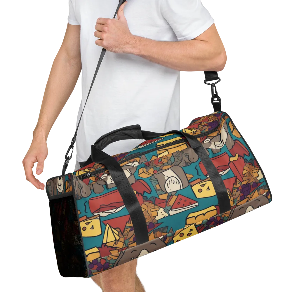 Picnic Pals on Duffle Bag — Right Front
