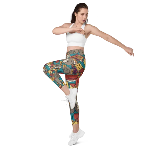 Picnic Pals on a Leggings with Pockets