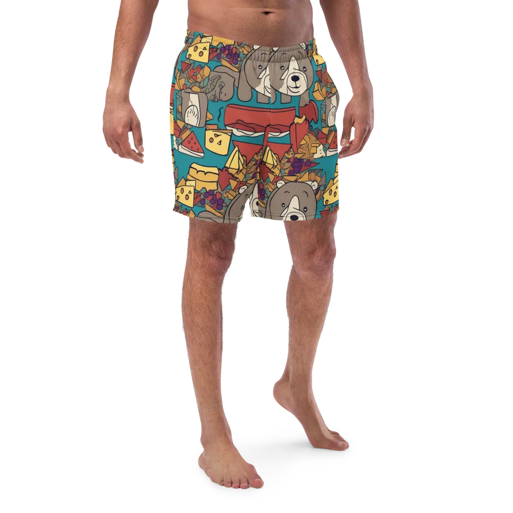 Picnic Pals on Swim Trunks — Front