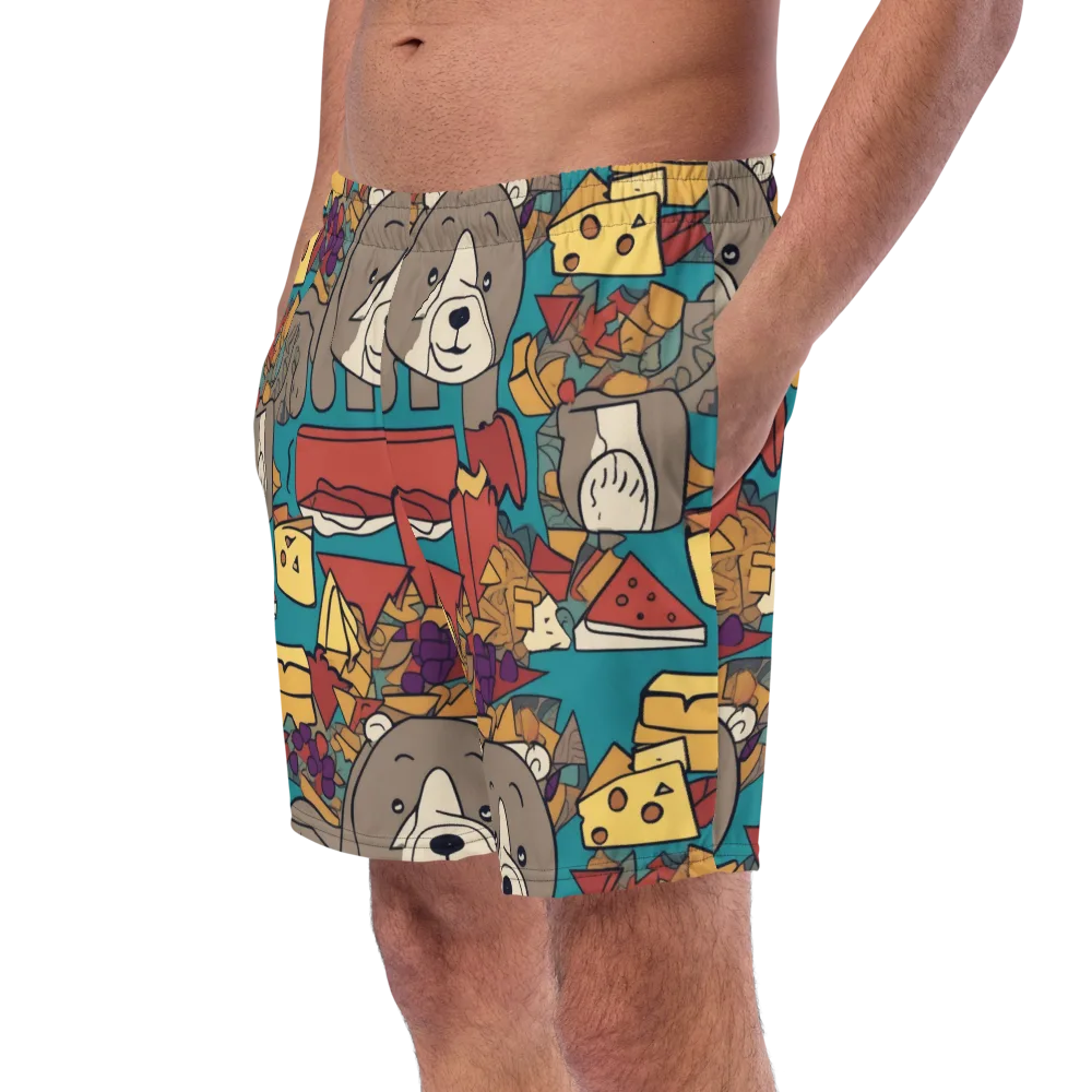 Picnic Pals on Swim Trunks — Left Front