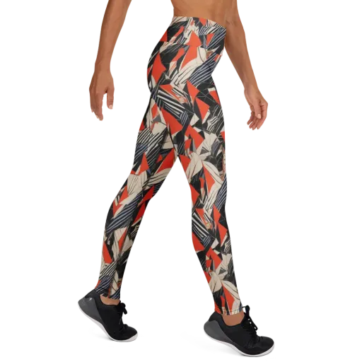 Vermilion Static on a Yoga Leggings