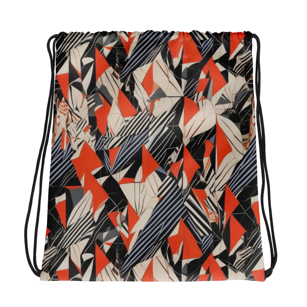 Vermilion Static on Drawstring Bag — Photo