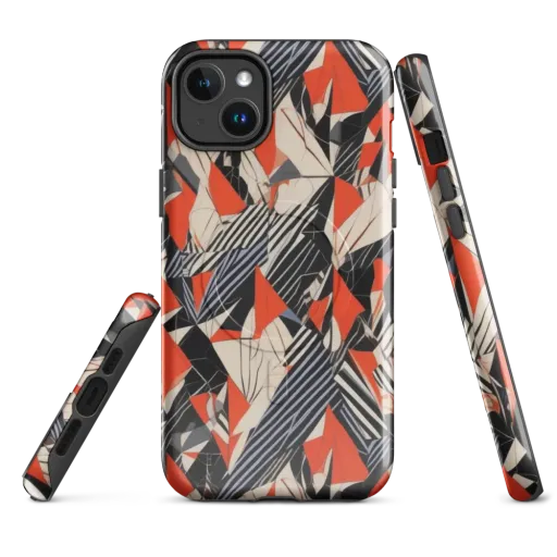 Vermilion Static on a MagSafe Tough Case for iPhone®