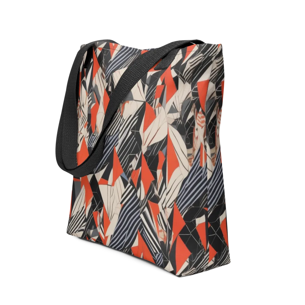 Vermilion Static on Tote Bag — Front
