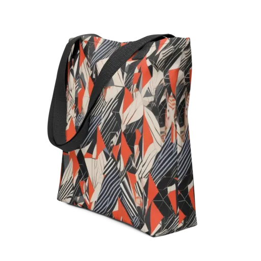 Vermilion Static on a Tote Bag