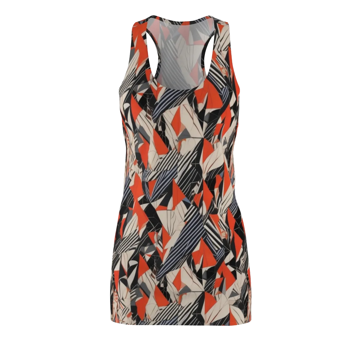 Vermilion Static on Racerback Dress — Front