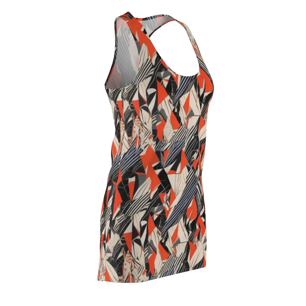 Vermilion Static on Racerback Dress — Front Side