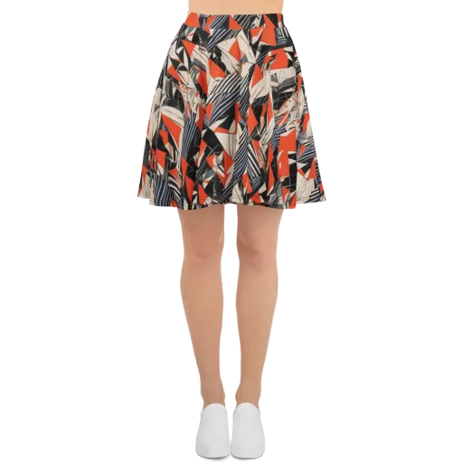 Vermilion Static on a Skater Skirt