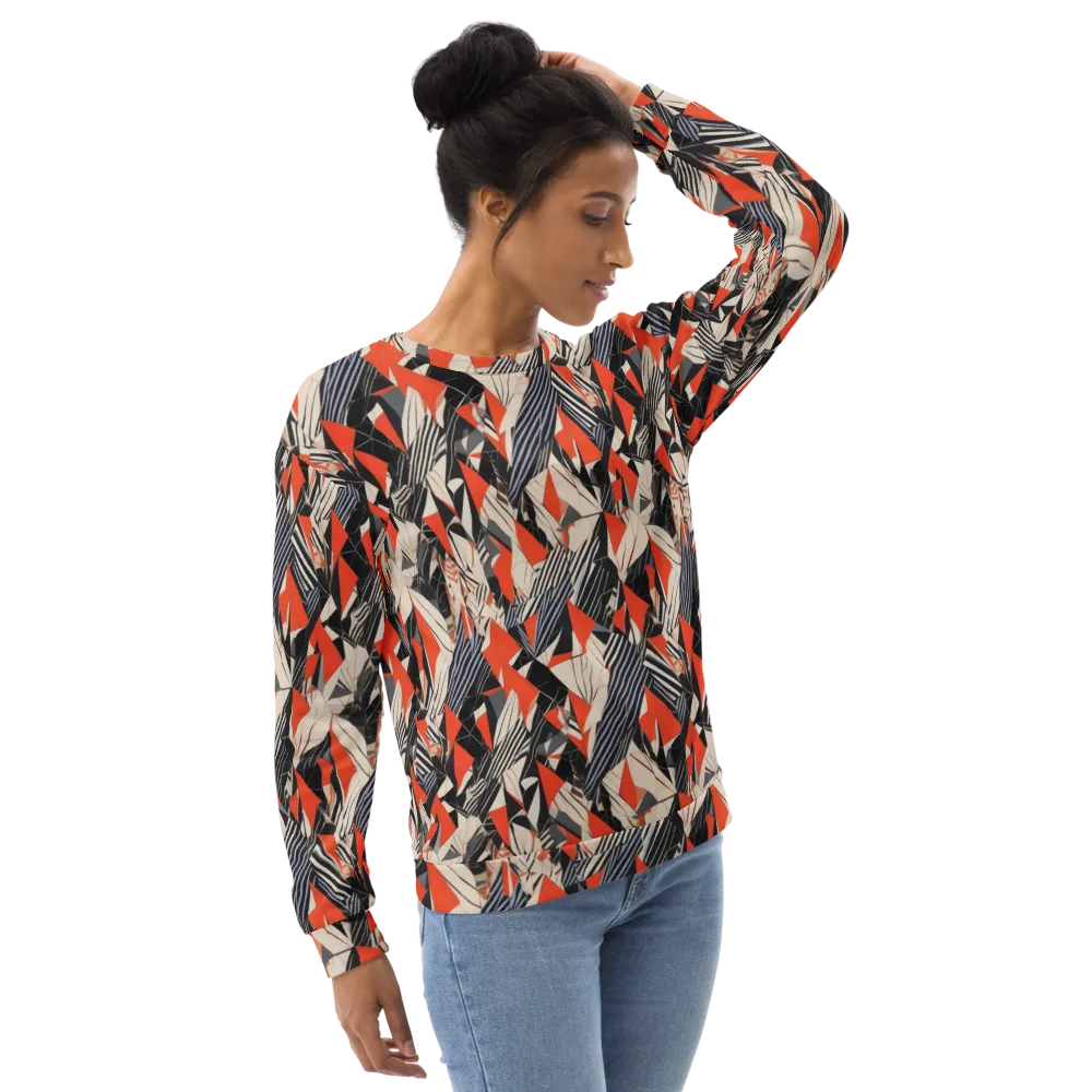 Vermilion Static on Sweatshirt — Right Front