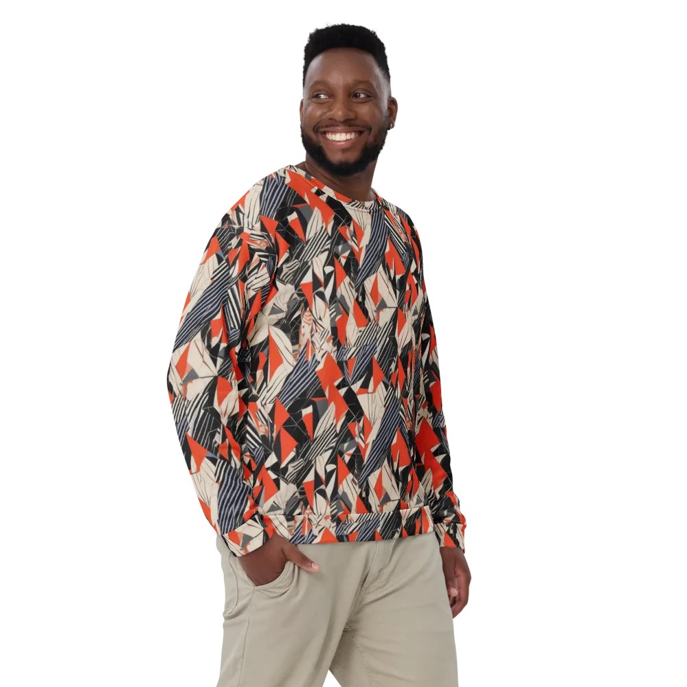 Vermilion Static on Sweatshirt — Front