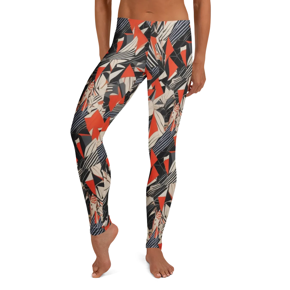 Vermilion Static on Leggings — Front