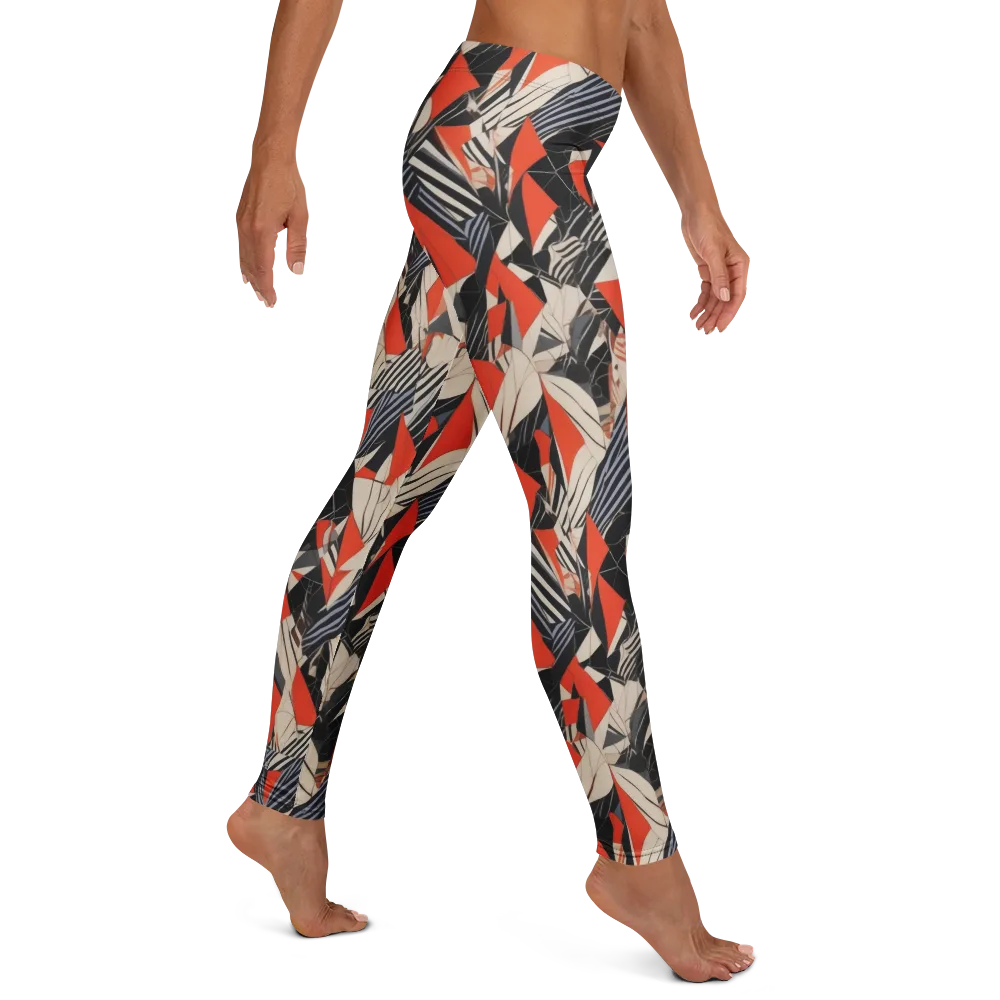 Vermilion Static on Leggings — Right