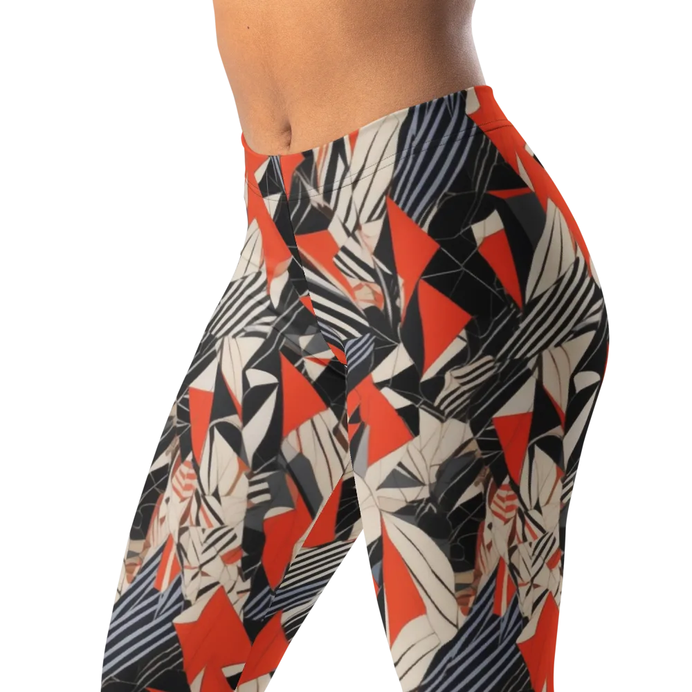 Vermilion Static on Leggings — Left Front