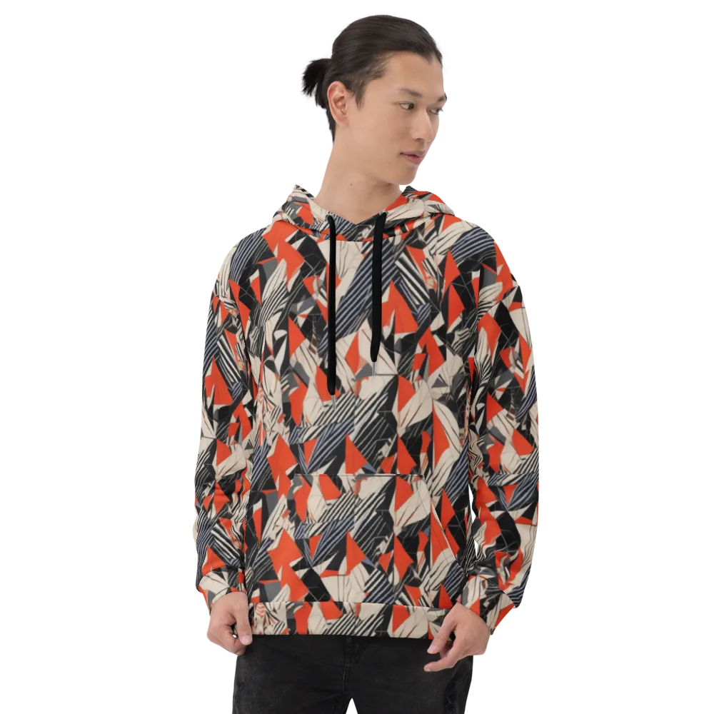 Vermilion Static on Hoodie — Front