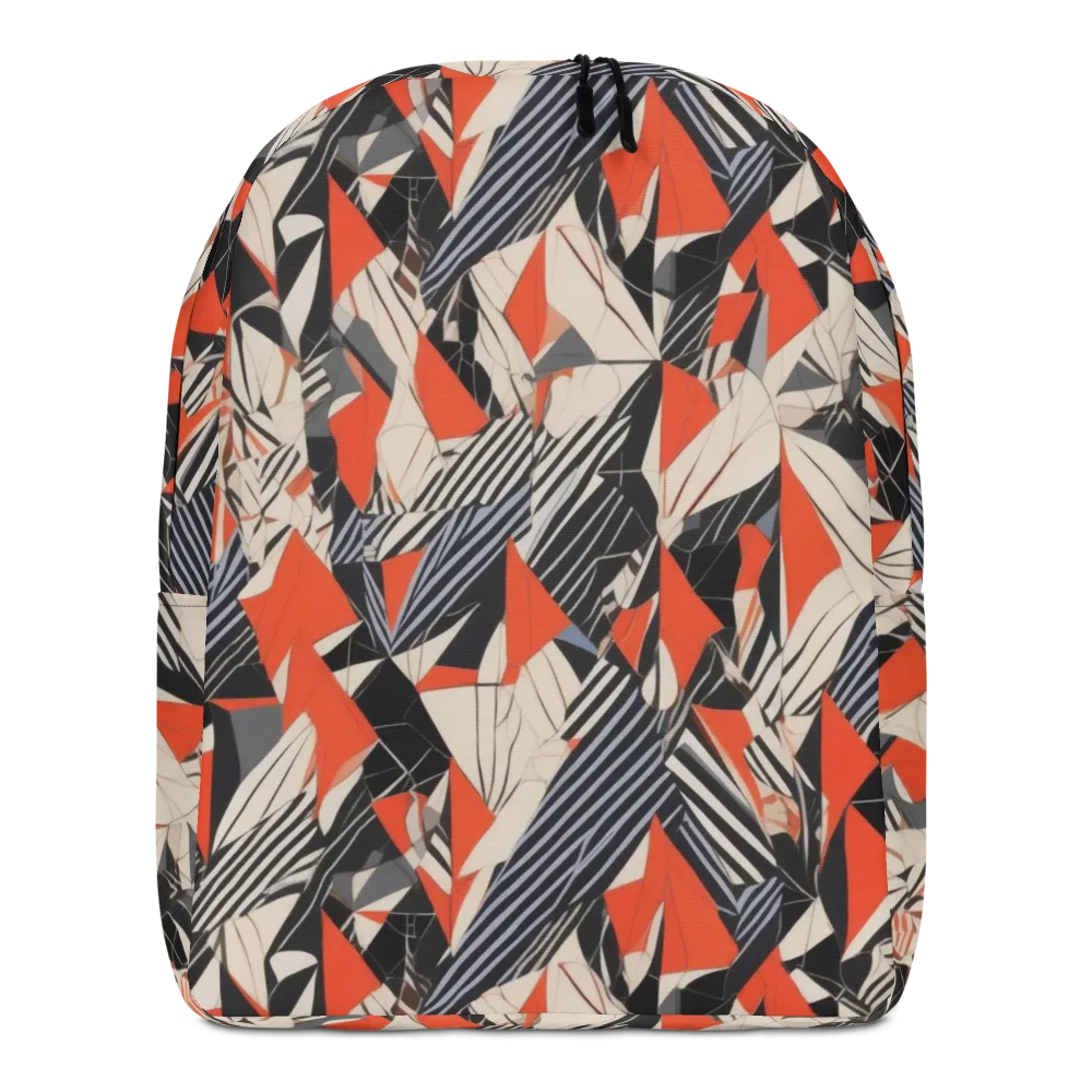 Vermilion Static on Minimalist Backpack — Front