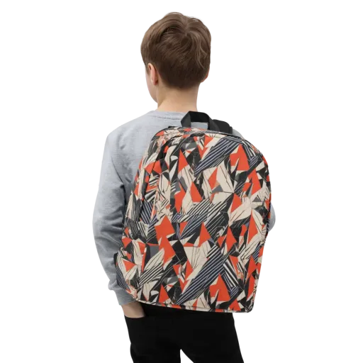 Vermilion Static on a Minimalist Backpack