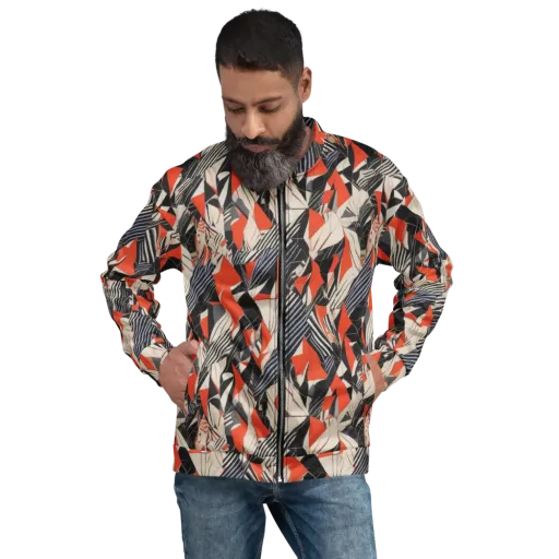 Vermilion Static on a Bomber Jacket