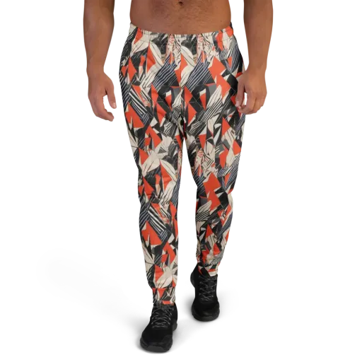 Vermilion Static on a Men's Joggers