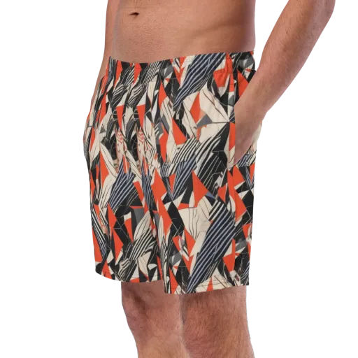 Vermilion Static on a Swim Trunks