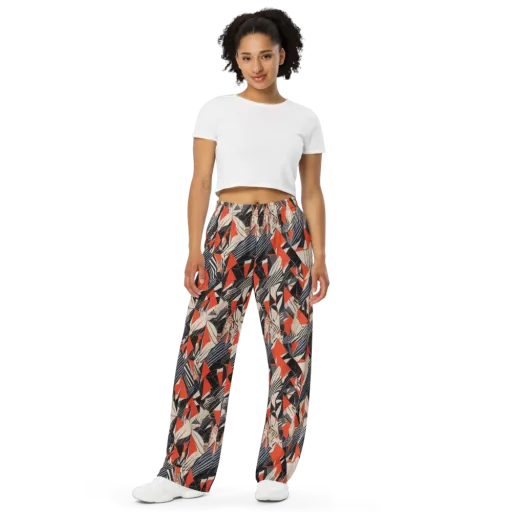 Vermilion Static on a Wide-Leg Pants