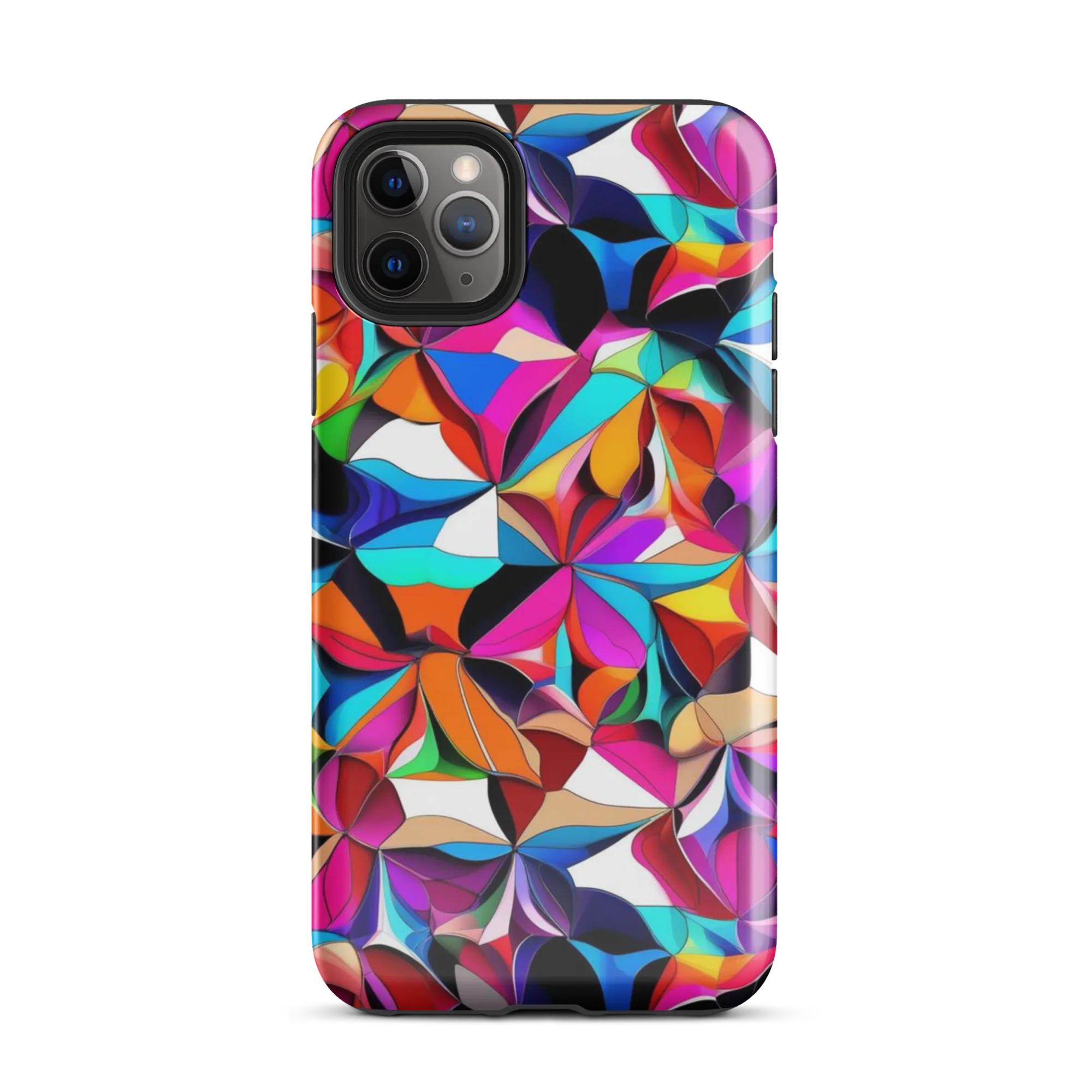 Prismatic Petal Riot on Tough Case for iPhone® — Front