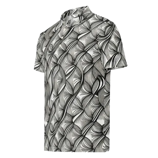 Ink Botanica on a Men's Slim Fit Polo Shirt