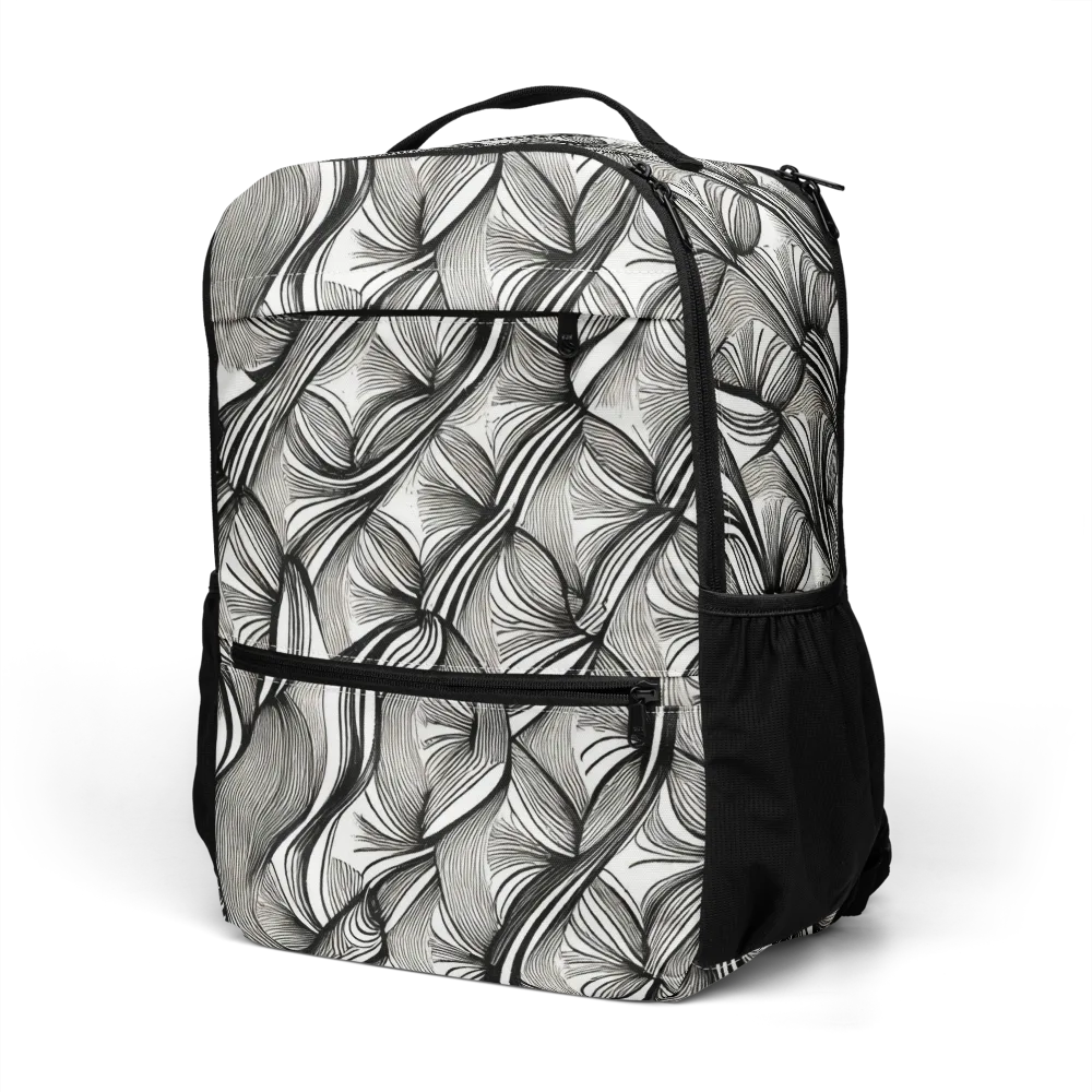 Ink Botanica on Utility Backpack — Left Front