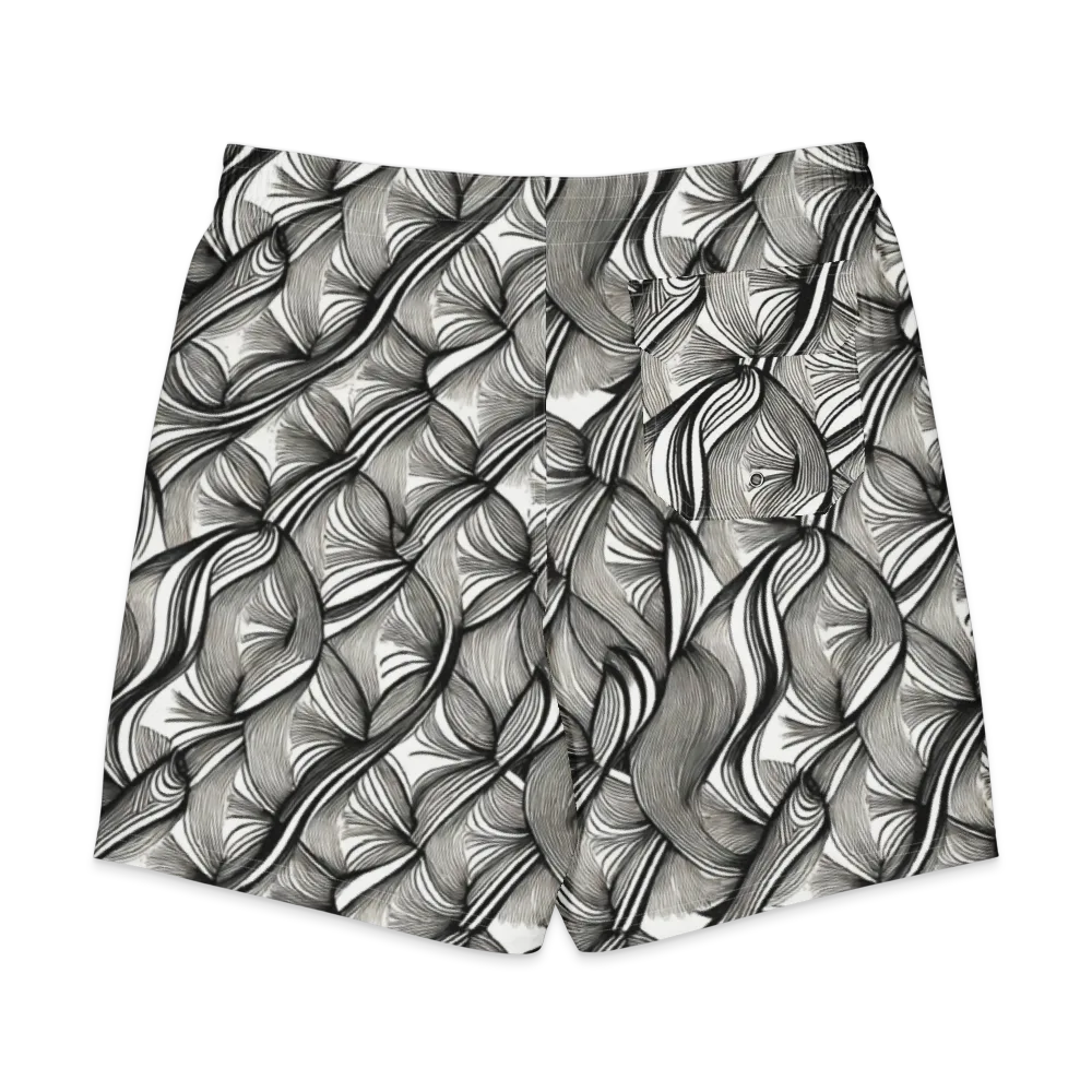 Ink Botanica on Men's Board Shorts — Back