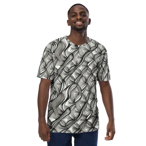 Ink Botanica on a Men's Crew Neck T-Shirt