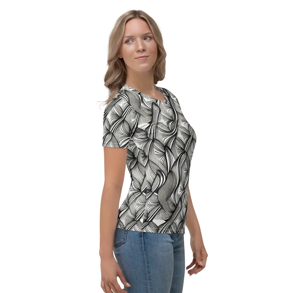 Ink Botanica on Women's Crew Neck T-Shirt — Right