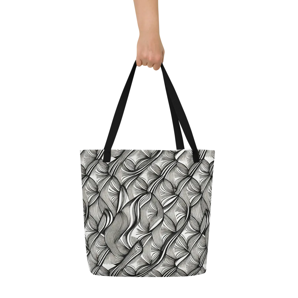 Ink Botanica on Large Tote Bag W/ Pocket — Front