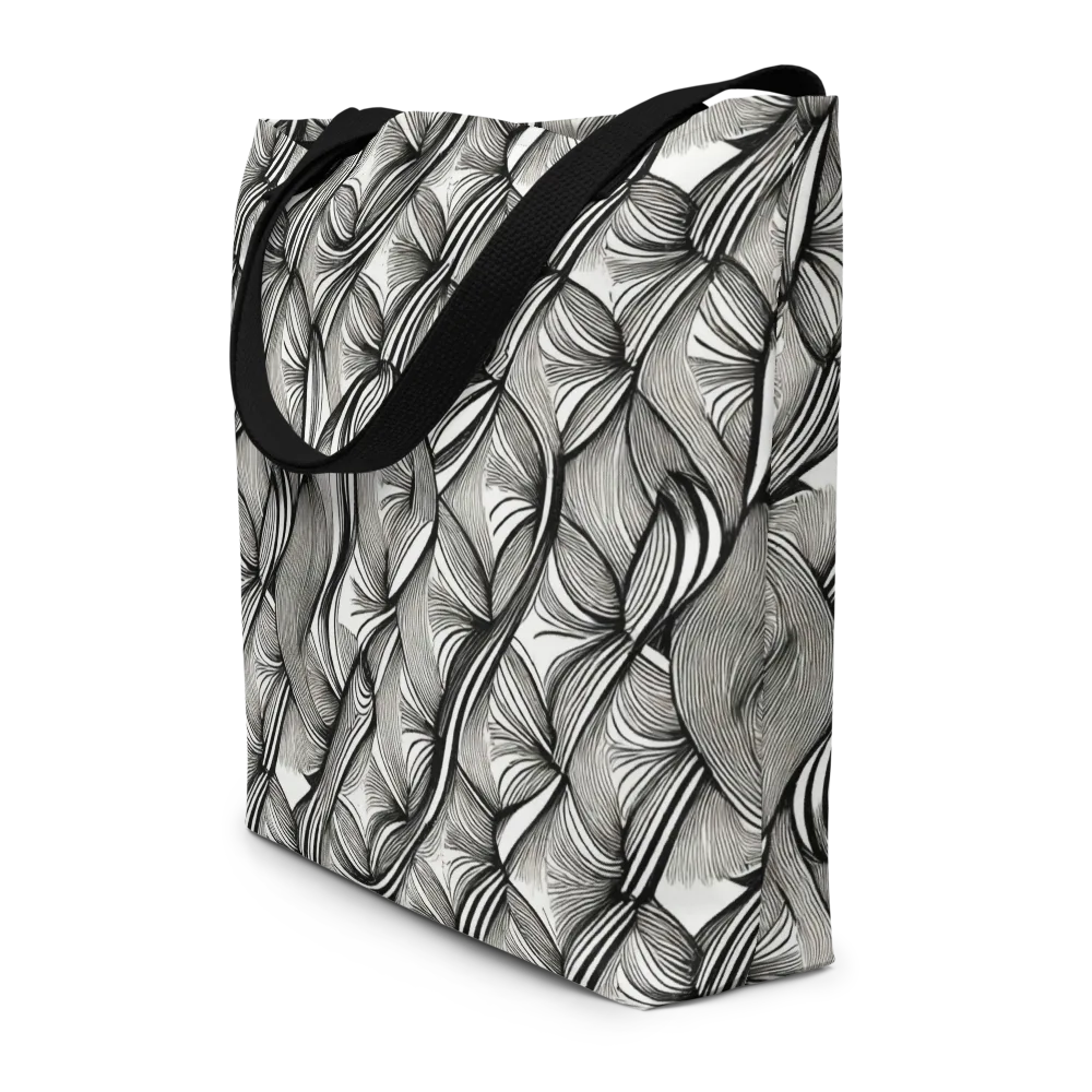 Ink Botanica on Large Tote Bag W/ Pocket — Front