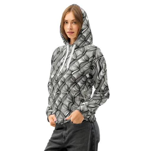 Ink Botanica on a Cotton Hoodie