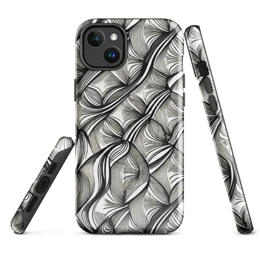 Ink Botanica on MagSafe Tough Case for iPhone® — Front