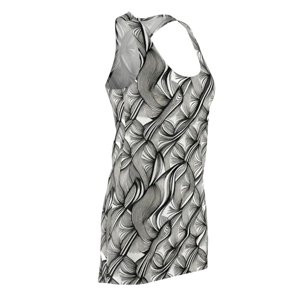 Ink Botanica on Racerback Dress — Front Side
