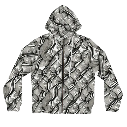 Ink Botanica on a Women's Full-Zip Hoodie