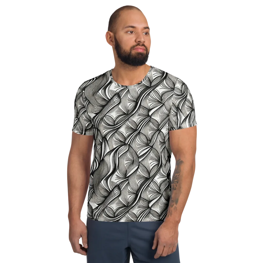 Ink Botanica on Men's Athletic T-Shirt — Front