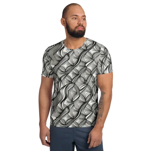 Ink Botanica on a Men's Athletic T-Shirt