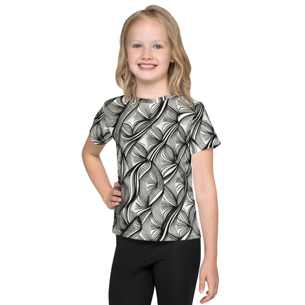 Ink Botanica on Kids Crew Neck T-Shirt — Front