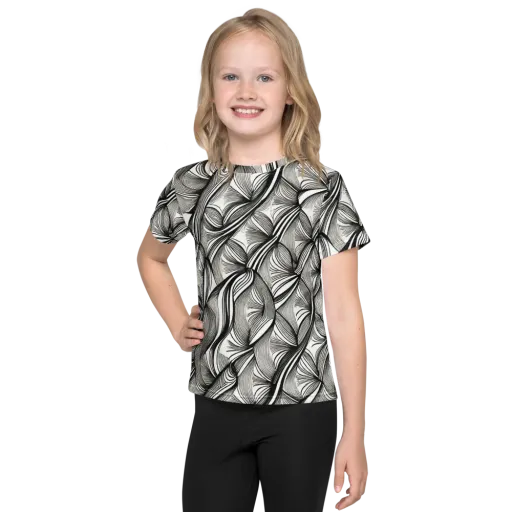 Ink Botanica on a Kids Crew Neck T-Shirt