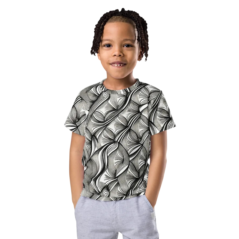 Ink Botanica on Kids Crew Neck T-Shirt — Front
