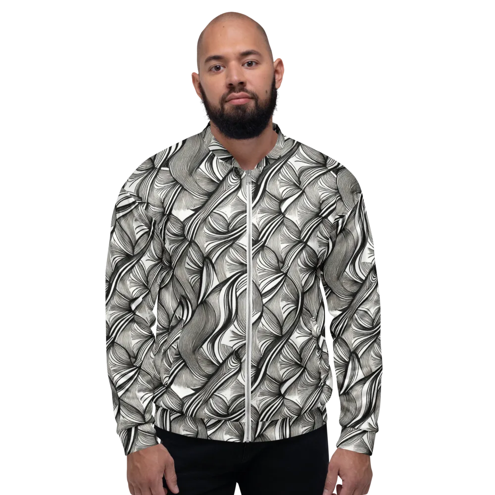 Ink Botanica on Bomber Jacket — Front